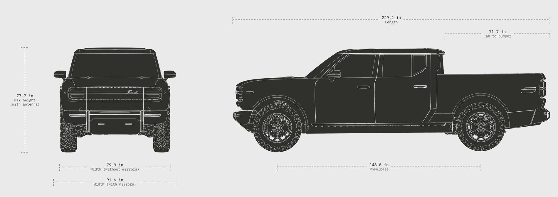 2027 Scout Terra Pickup Dimensions Length Width Height Update.jpeg