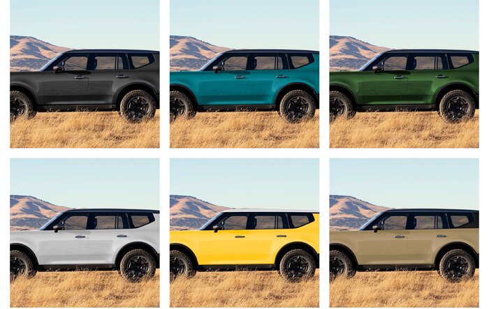 Scout EV Traveler SUV Colors (Assorted Previews)