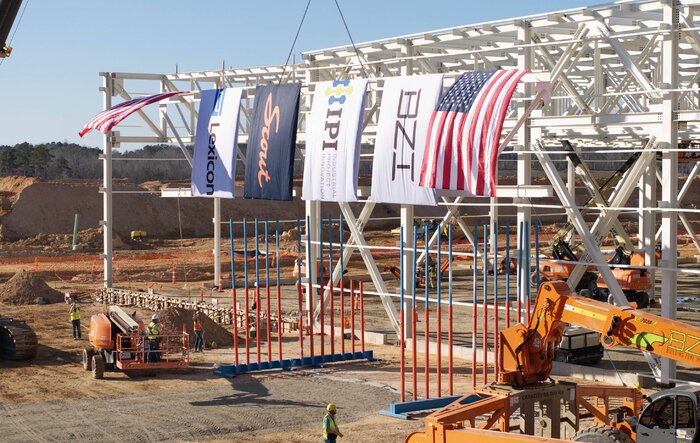 Update: Final Structural Beam Installed at Scout Factory - Feb 2, 2025