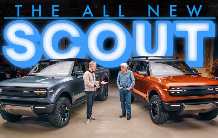 Jay Leno drives Scout Hybrid Harvester - Towing Capacity, Gas Fuel Tank Capacity, More Specs Revealed